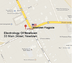 Electrology of Newtown, map